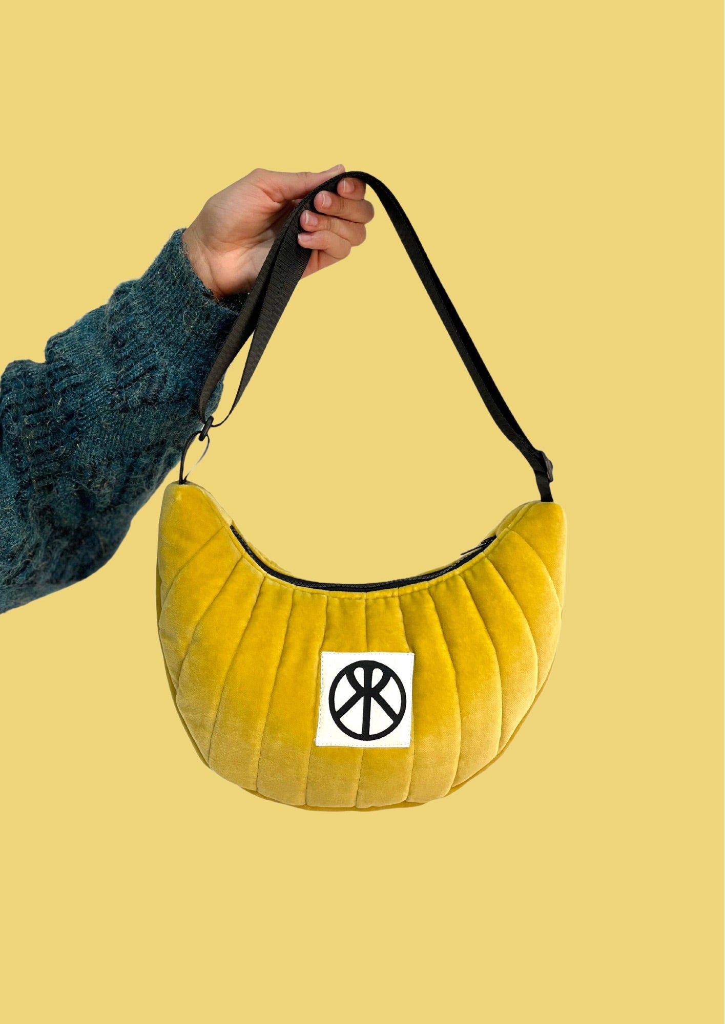 Yellow VELVET bag