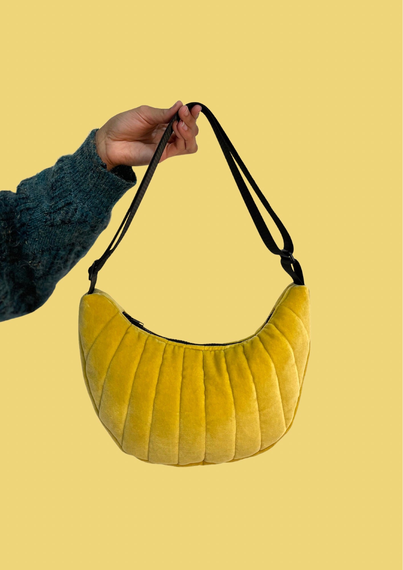 Yellow VELVET bag