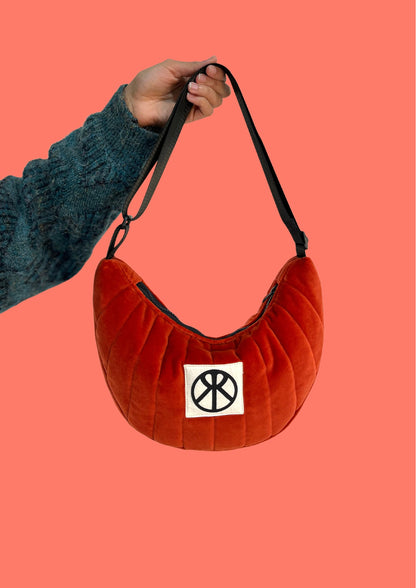 Orange VELVET bag