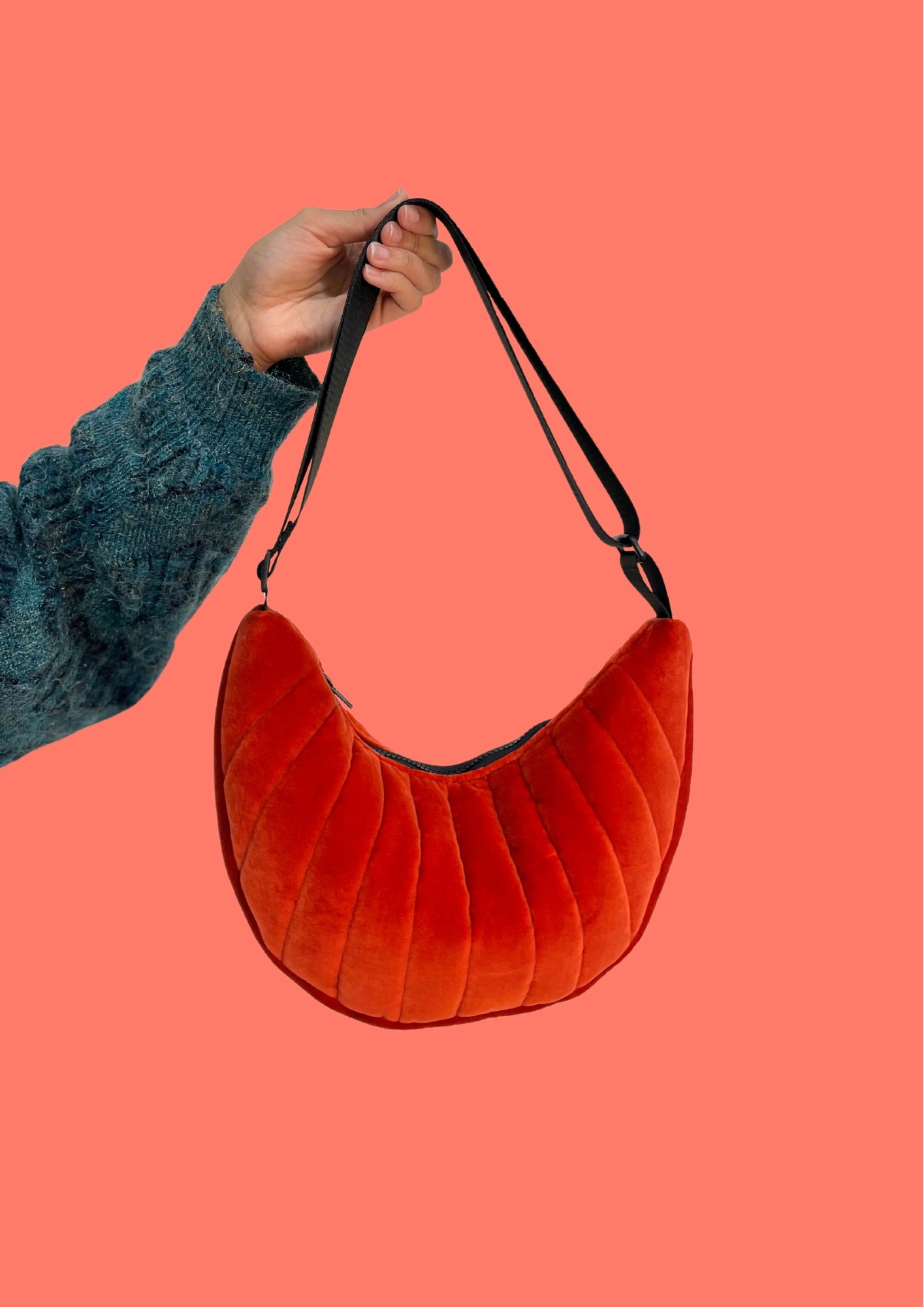 Orange VELVET bag